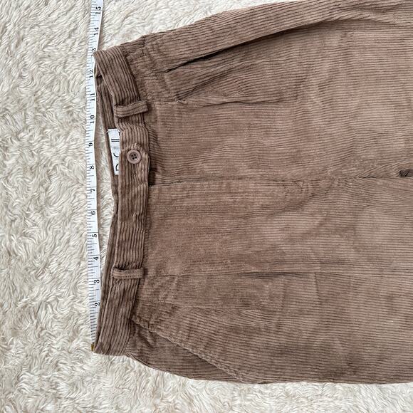 Vintage Rafaella 26" Brown Corduroy Pants Trousers High Waisted 100% Cotton - Picture 10 of 10